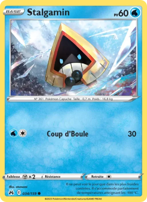 Carte Pokémon Stalgamin 034/159 Commune Zénith Suprême