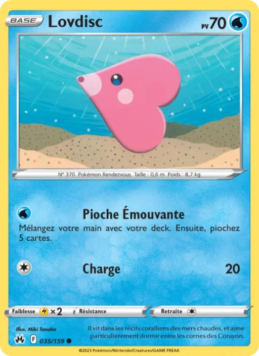 Carte Pokémon Lovdisc 035/159 Commune Zénith Suprême