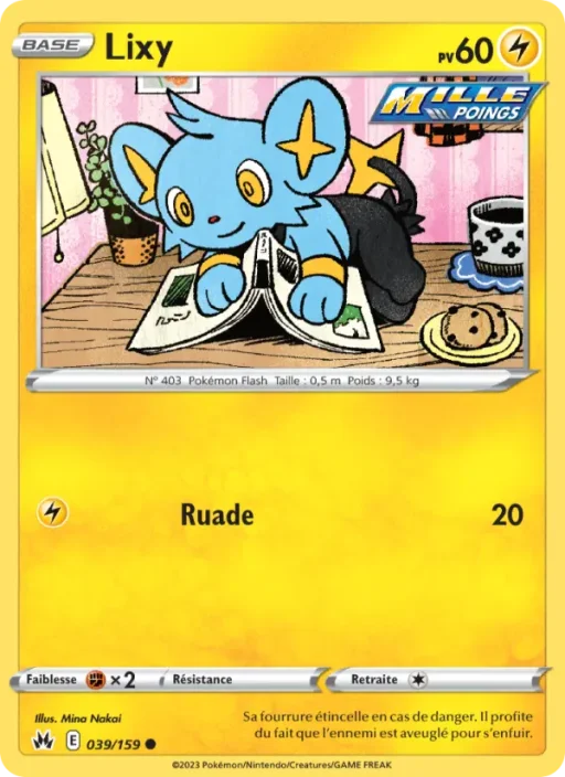 Carte Pokémon Lixy 039/159 Commune Zénith Suprême