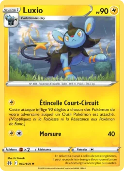 Carte Pokemon Luxio #042