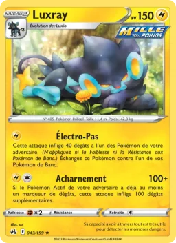 Carte Pokemon Luxray #043