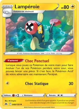 Carte Pokemon Lampéroie #048