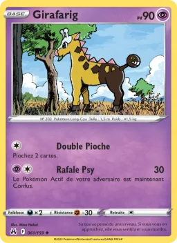 Carte Pokemon Girafarig #061