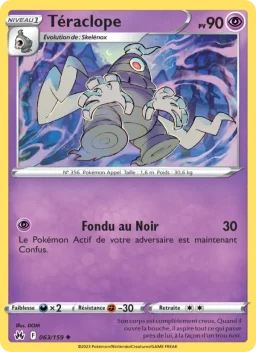 Carte Pokemon Téraclope #063