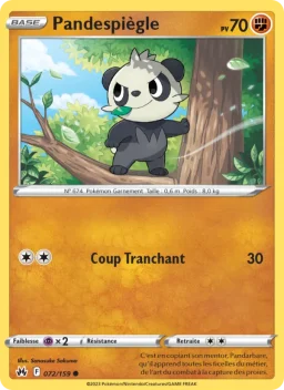 Carte Pokemon Pandespiègle #072