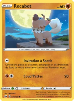 Carte Pokemon Rocabot #073