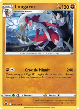 Carte Pokemon Lougaroc #074