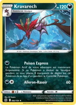 Carte Pokemon Kravarech #082