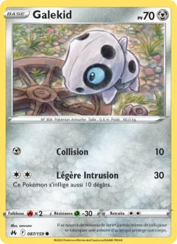Carte Pokemon Galekid #087