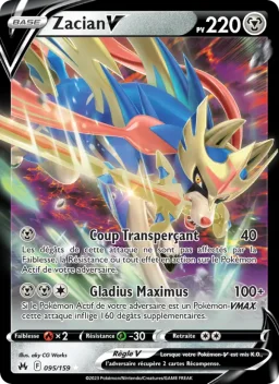 Carte Pokemon Zacian V #095