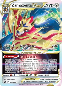 Carte Pokemon Zamazenta VSTAR #099