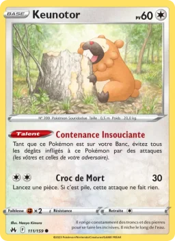 Carte Pokemon Keunotor #111