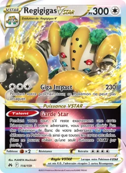 Carte Pokemon Regigigas VSTAR #114