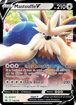 Carte Pokemon Mastouffe V #116