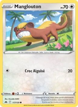 Carte Pokemon Manglouton #117