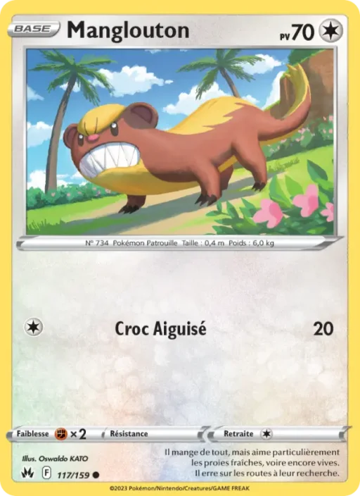 Carte Pokémon Manglouton 117/159 Commune Zénith Suprême
