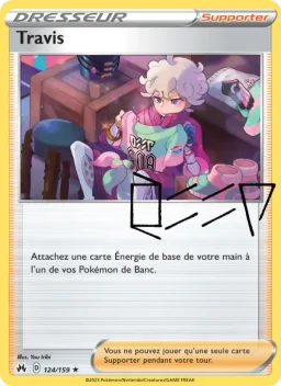 Carte Pokemon Travis #124