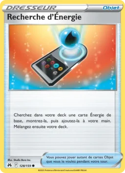Carte Pokemon Recherche d'Énergie #128