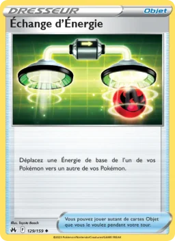 Carte Pokemon Échange d'Énergie #129