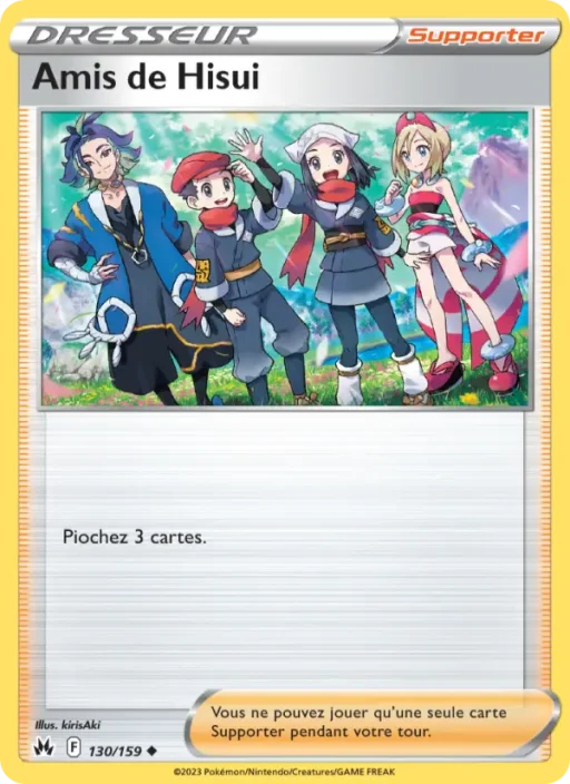 Carte Pokémon Amis de Hisui 130/159 Peu Commune Zénith Suprême