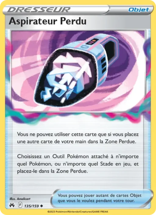Carte Pokémon Aspirateur Perdu 135/159 Peu Commune Zénith Suprême