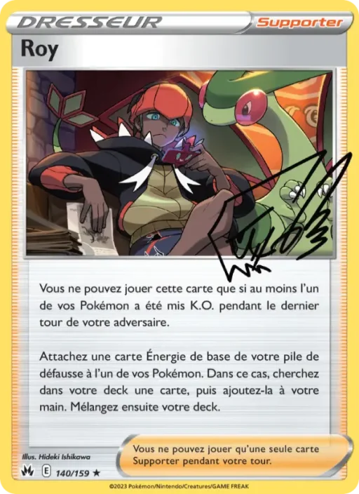 Carte Pokémon Roy 140/159 Holo Rare Zénith Suprême