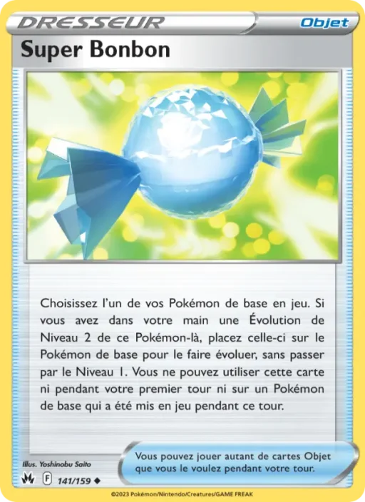 Carte Pokémon Super Bonbon 141/159 Peu Commune Zénith Suprême