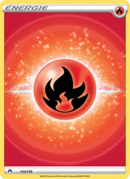 Carte Pokemon Énergie Feu #153
