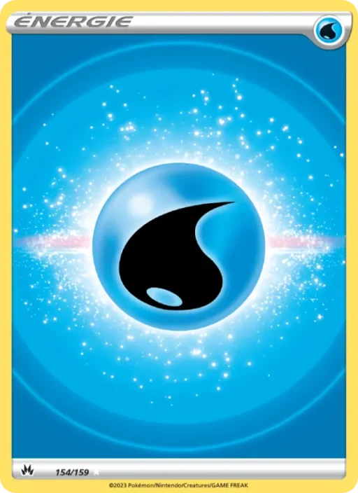 Carte Pokémon Énergie Eau 154/159 Ultra Rare Zénith Suprême
