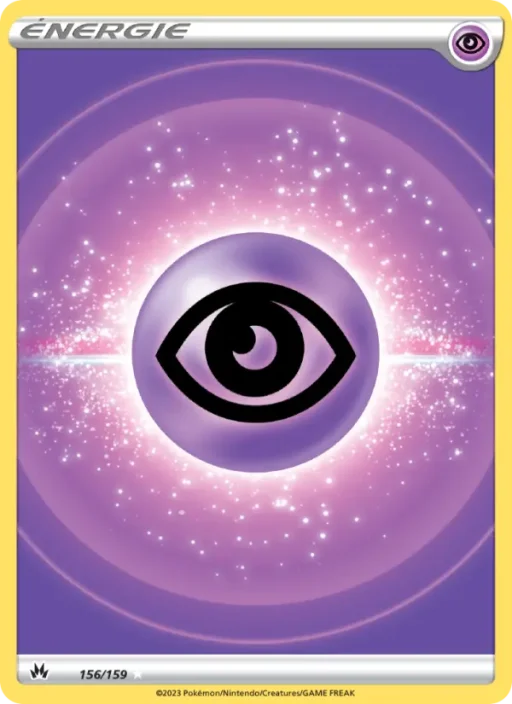 Carte Pokémon Énergie Psy 156/159 Ultra Rare Zénith Suprême
