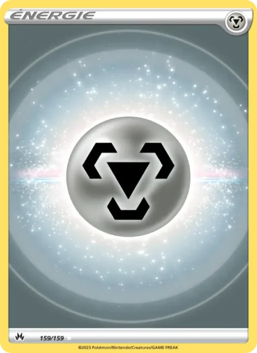 Carte Pokémon Énergie Métal 159/159 Ultra Rare Zénith Suprême