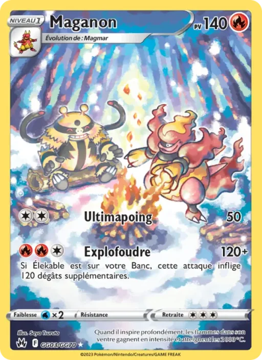 Carte Pokémon Maganon GG03/159 Rare Zénith Suprême
