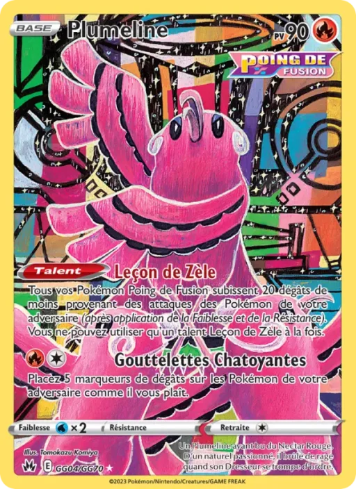Carte Pokémon Plumeline GG04/159 Rare Zénith Suprême