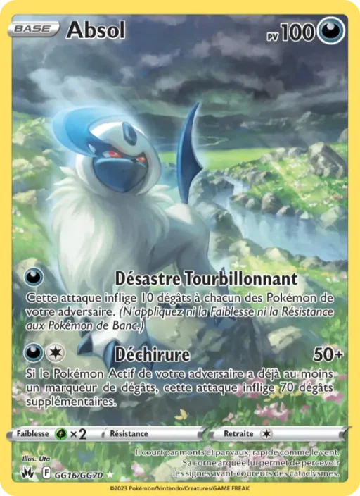 Carte Pokémon Absol GG16/159 Rare Zénith Suprême