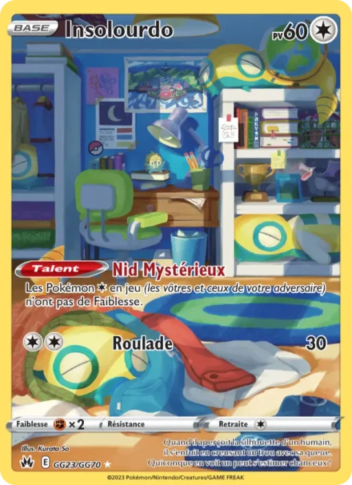 Carte Pokémon Insolourdo GG23/159 Rare Zénith Suprême