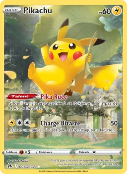 Carte Pokemon Pikachu #GG30