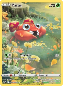 Carte Pokemon Paras #GG32