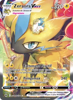 Carte Pokemon Zeraora VMAX #GG42