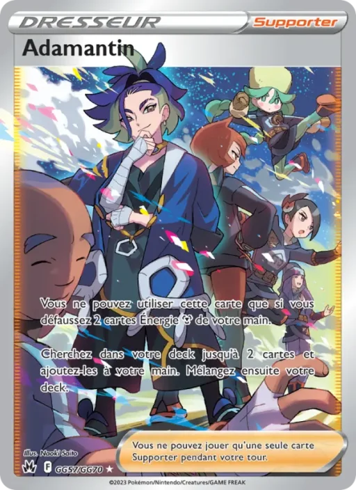 Carte Pokémon Adamantin GG57/159 Ultra Rare Zénith Suprême