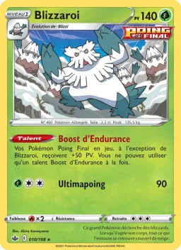 Carte Pokemon Blizzaroi #10