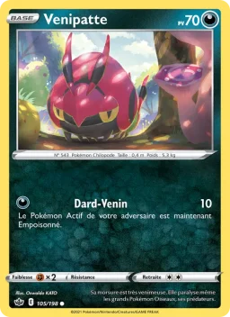 Carte Pokemon Venipatte #105