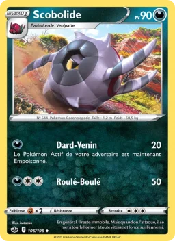 Carte Pokemon Scobolide #106