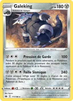 Carte Pokemon Galeking #111