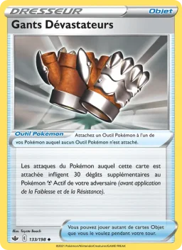 Carte Pokemon Gants Dévastateurs #133