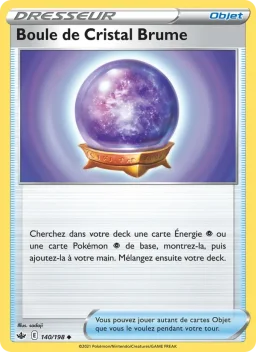 Carte Pokemon Boule de Cristal Brume #140