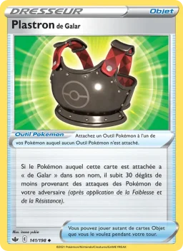 Carte Pokemon Plastron de Galar #141