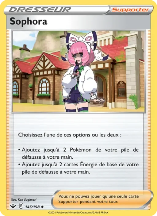 Carte Pokémon Sophora 145/198 Peu Commune Règne de Glace