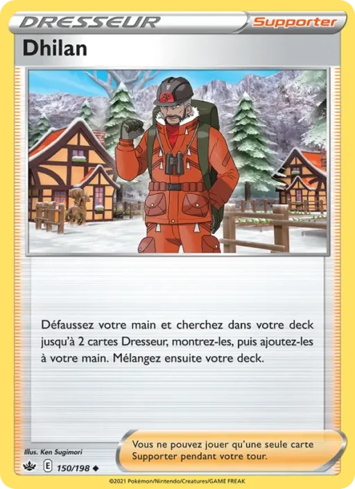 Carte Pokémon Dhilan 150/198 Peu Commune Règne de Glace