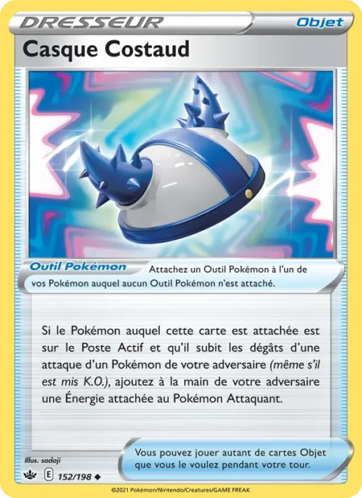 Carte Pokémon Casque Costaud 152/198 Peu Commune Règne de Glace