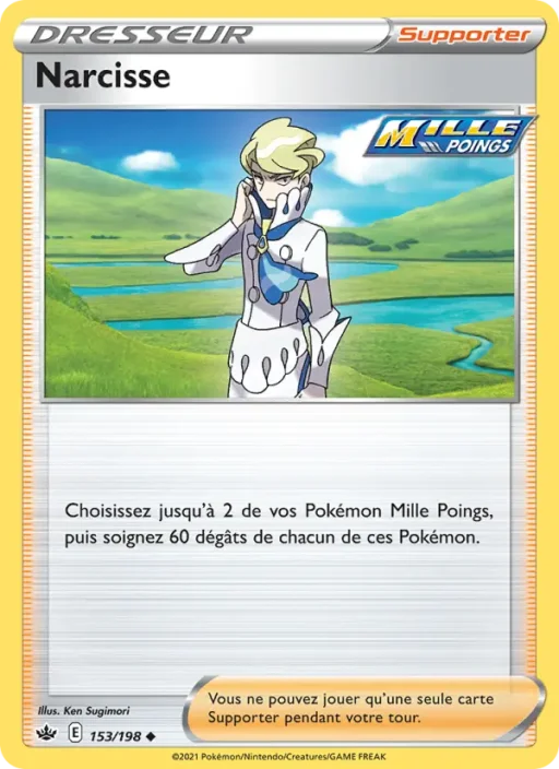 Carte Pokémon Narcisse 153/198 Peu Commune Règne de Glace